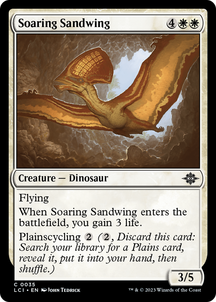 Image of Soaring Sandwing (LCI-035) - The Lost Caverns of Ixalan Foil