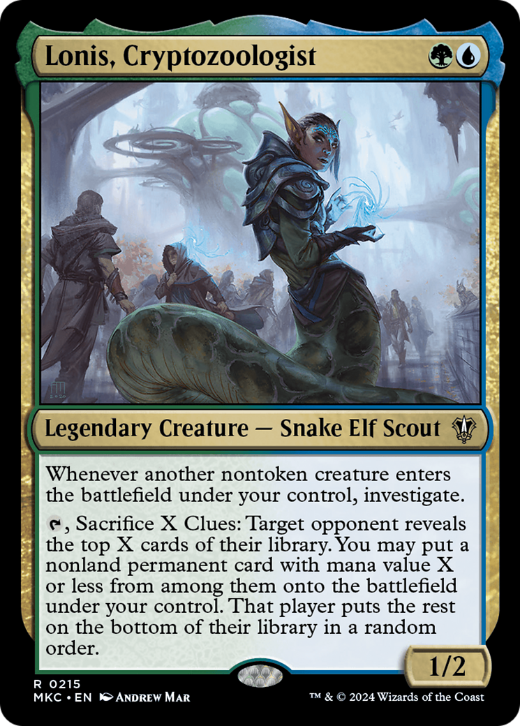 Image of Lonis, Cryptozoologist (MKC-215) - Murders at Karlov Manor Commander