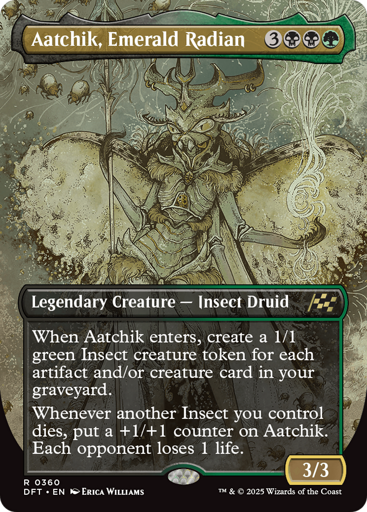 Image of Aatchik, Emerald Radian (Borderless) (DFT-360) - Aetherdrift (Borderless)