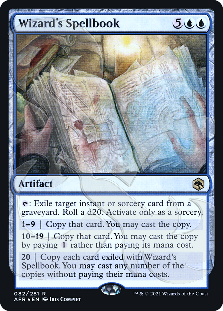 Image of Wizard's Spellbook (AFR&-082) - Adventures in the Forgotten Realms Promos Foil
