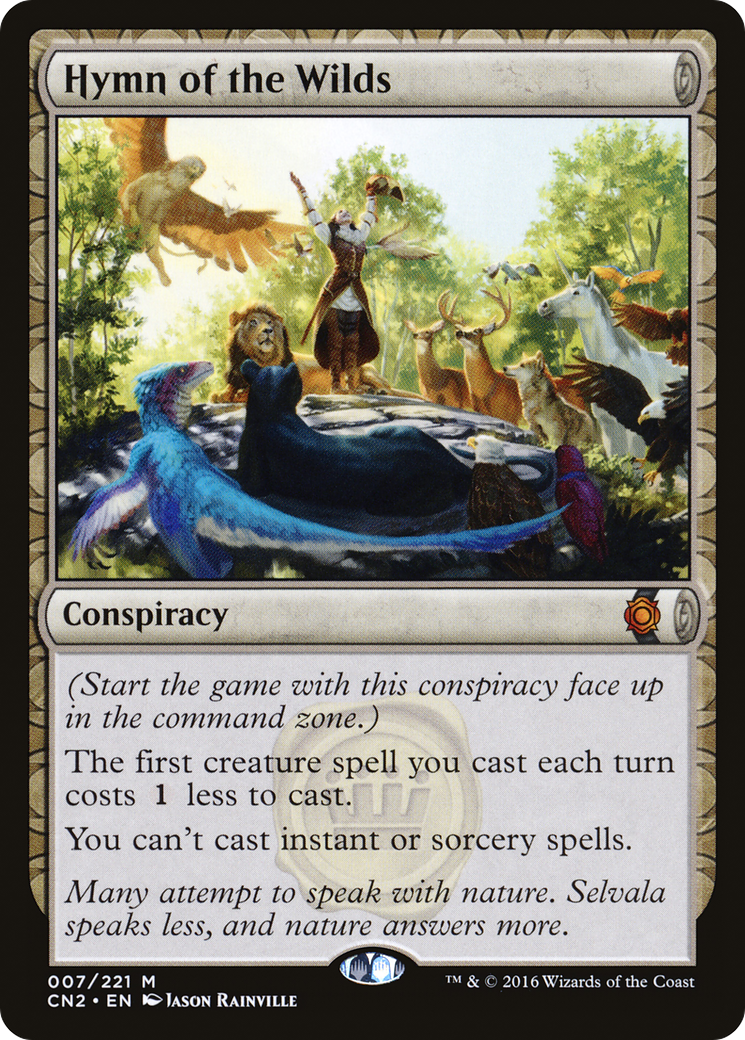 Image of Hymn of the Wilds (CN2-007) - Conspiracy: Take the Crown: (draft) Foil