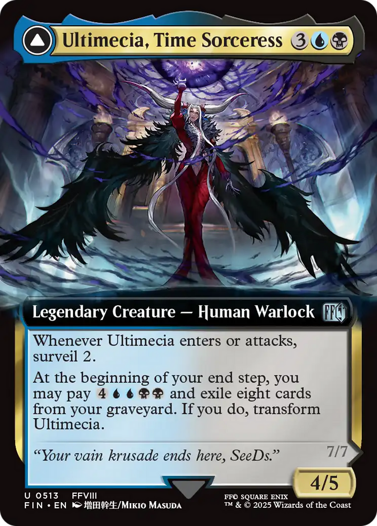 Image of Ultimecia, Time Sorceress (Extended Art) (FIN-513) - FINAL FANTASY: (Extended Art) Foil