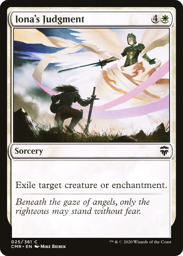 Image of Iona's Judgment (CMR-025) - Commander Legends Foil