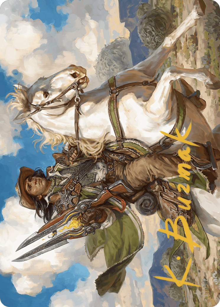 Image of Wylie Duke, Atiin Hero // Wylie Duke, Atiin Hero (AOTJ-035) - Outlaws of Thunder Junction Art Series (Borderless) Foil