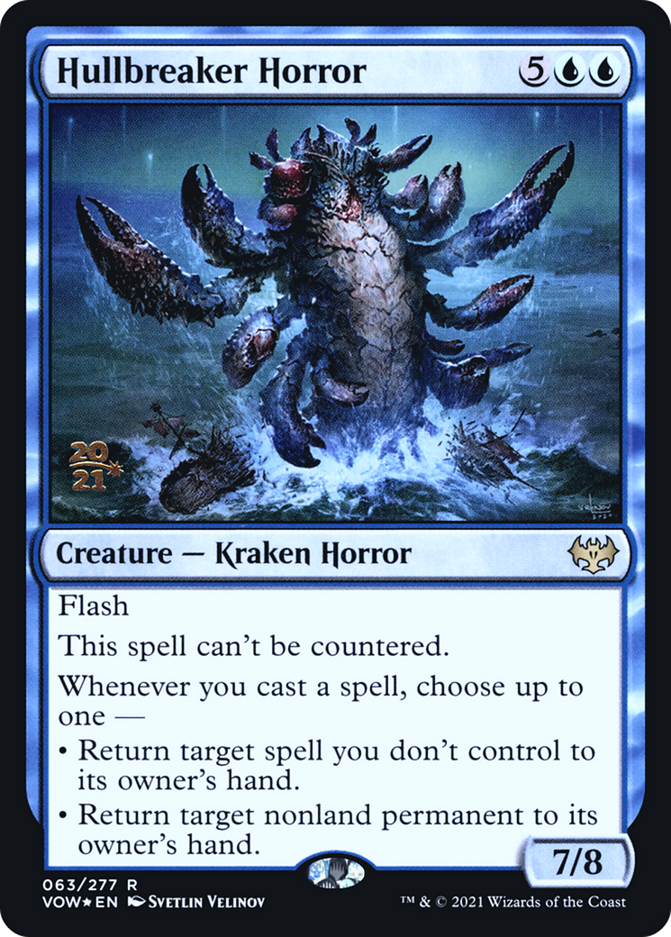 Image of Hullbreaker Horror (PRE-063) - Innistrad: Crimson Vow Promos Foil
