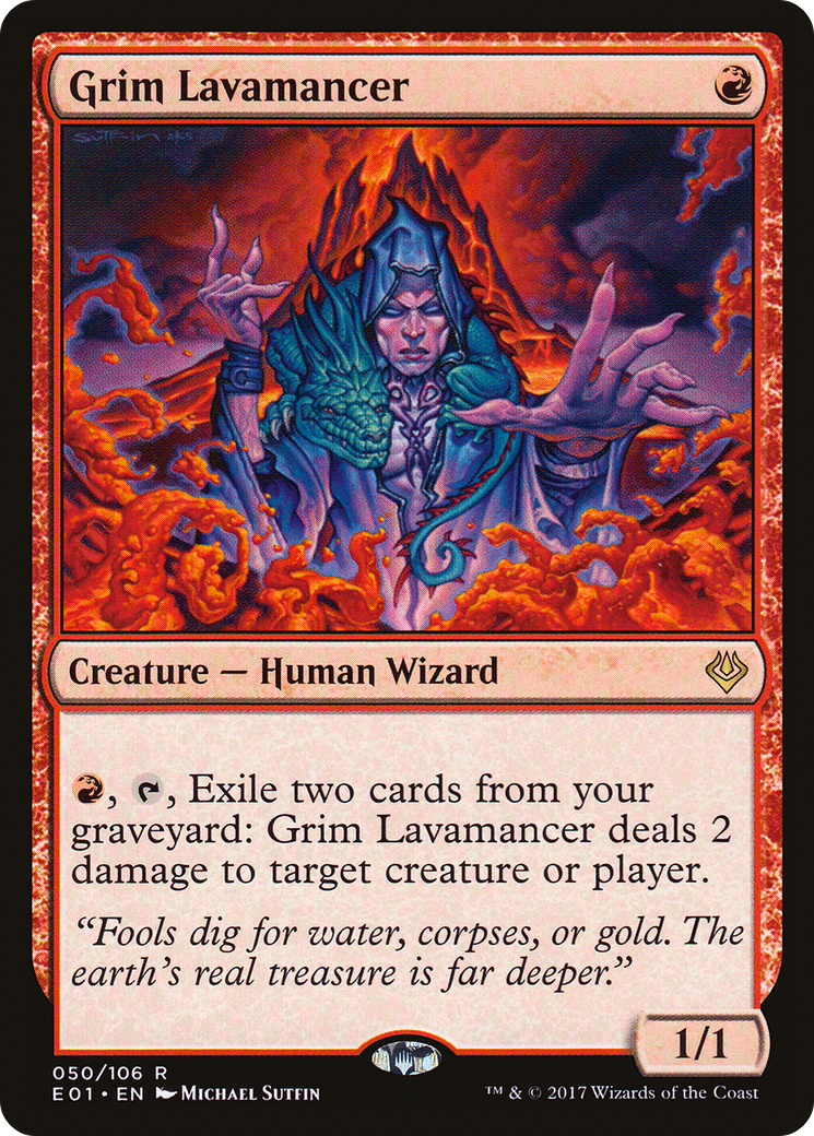 Image of Grim Lavamancer (AC2-050) - Archenemy: Nicol Bolas