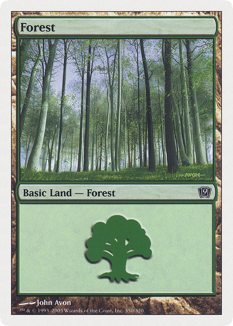 Image of Forest (9ED-350★) - 9th Edition Foil