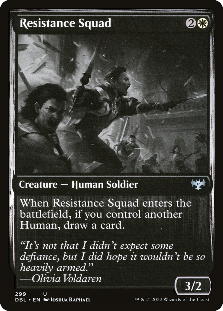 Image of Resistance Squad (DBL-299) - Innistrad: Double Feature Foil