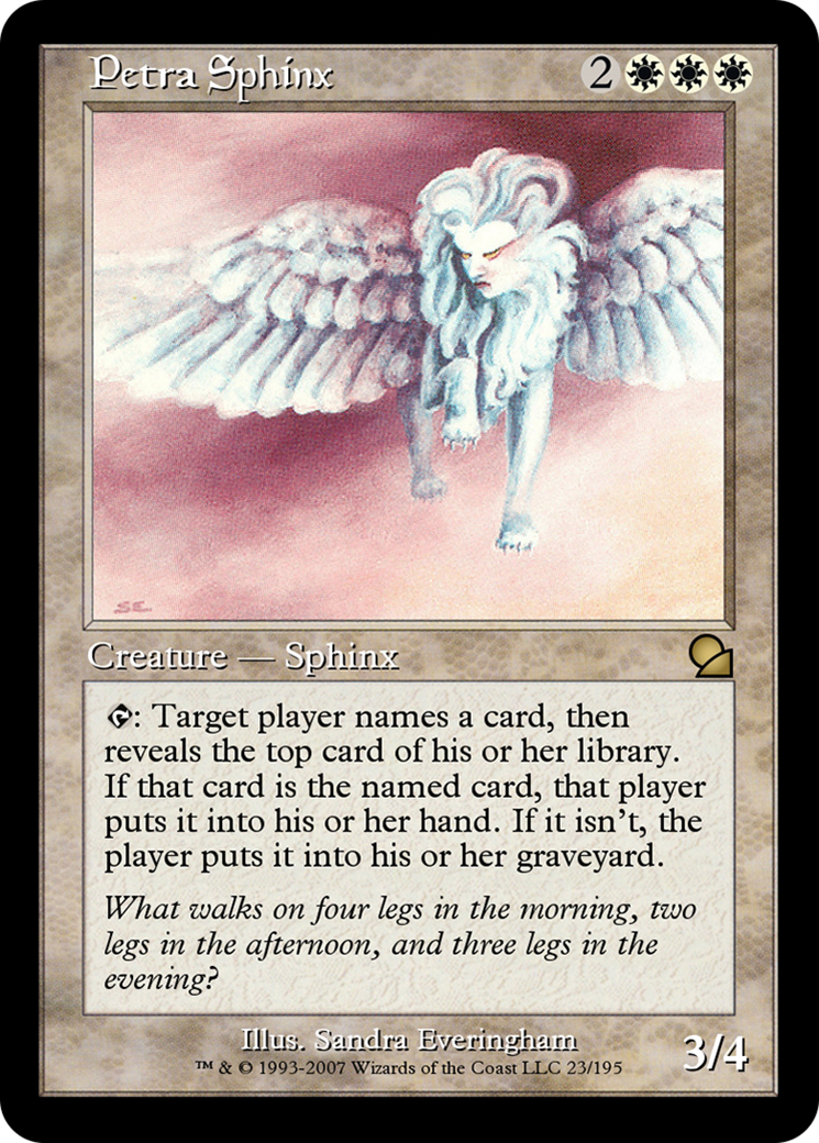 Image of Petra Sphinx (ME1-023) - Masters Edition Foil