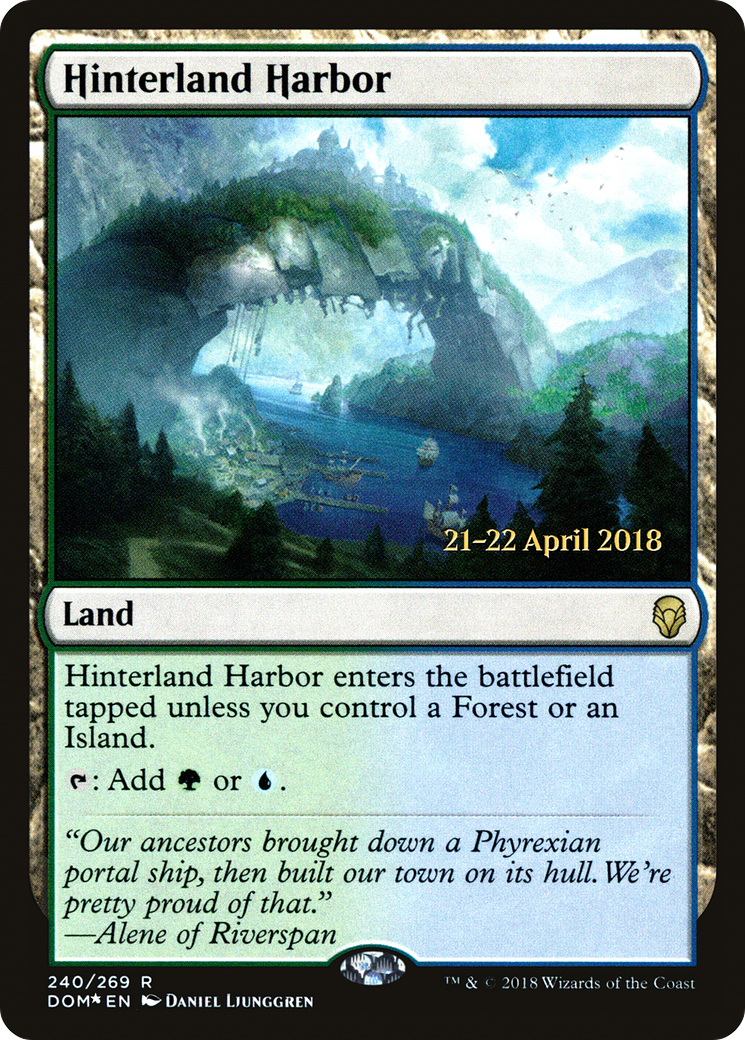 Image of Hinterland Harbor (PRE-240) - Dominaria Promos Foil