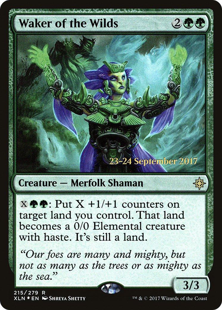 Image of Waker of the Wilds (PRE-215) - Ixalan Promos Foil