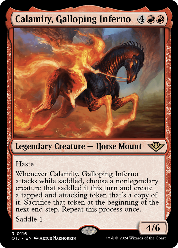 Image of Calamity, Galloping Inferno (OTJ-116) - Outlaws of Thunder Junction Foil