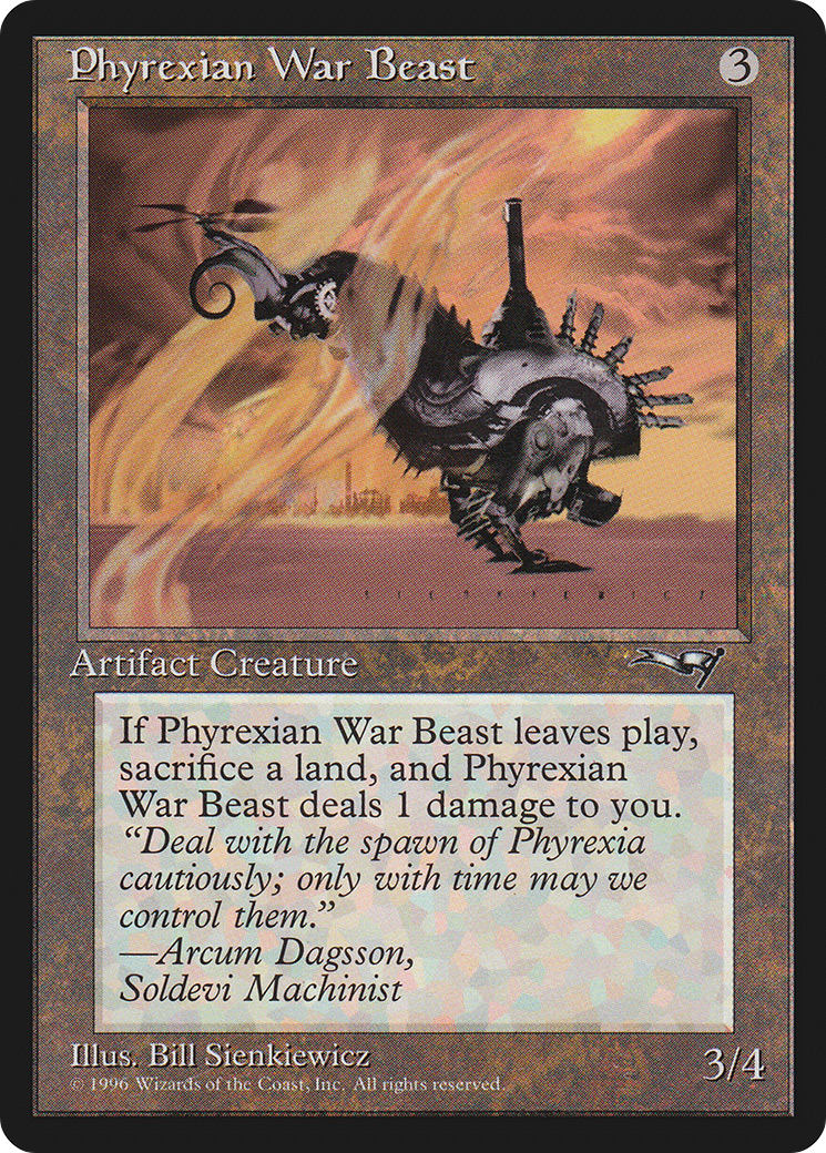 Image of Phyrexian War Beast (ALL-170) - Alliances
