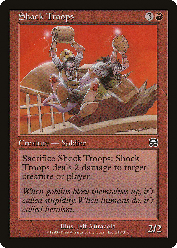 Image of Shock Troops (MMQ-212) - Mercadian Masques