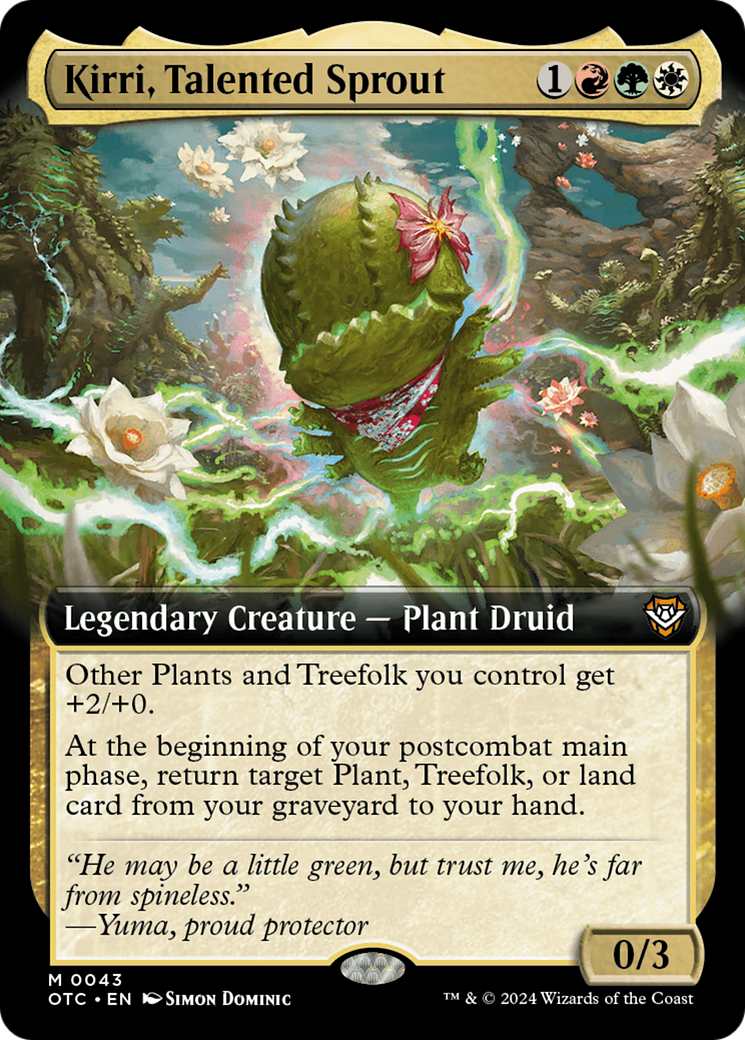 Image of Kirri, Talented Sprout (Extended Art) (OTC-043) - Outlaws of Thunder Junction Commander: (Extended Art)