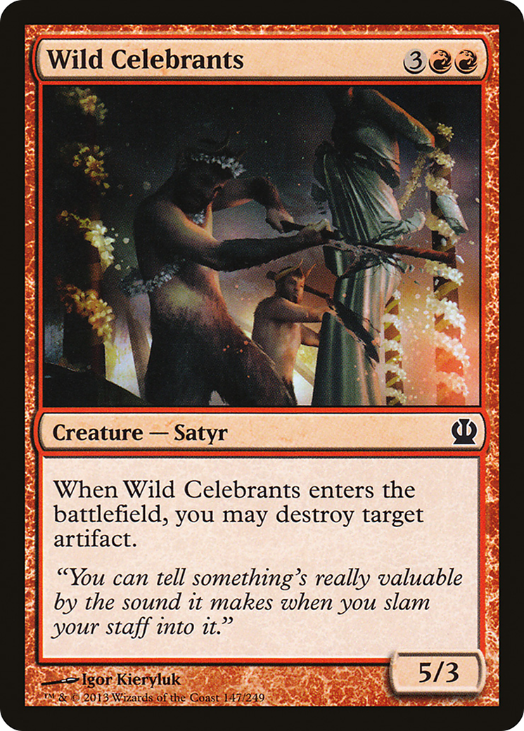 Image of Wild Celebrants (THS-147) - Theros Foil