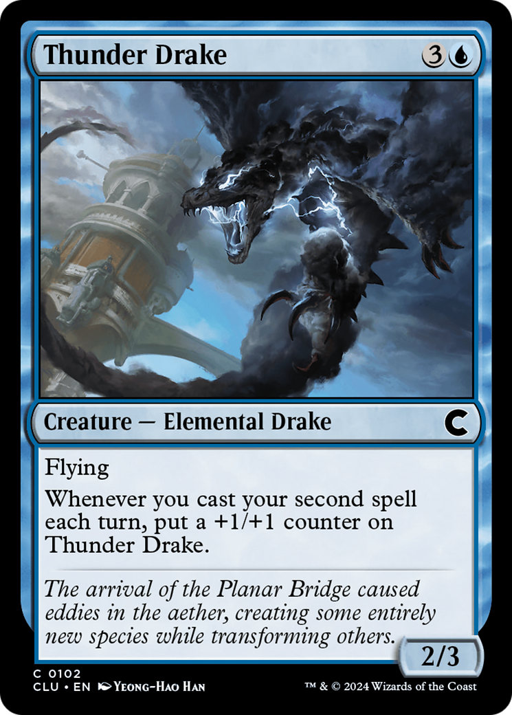 Image of Thunder Drake (CLU-102) - Ravnica: Clue Edition