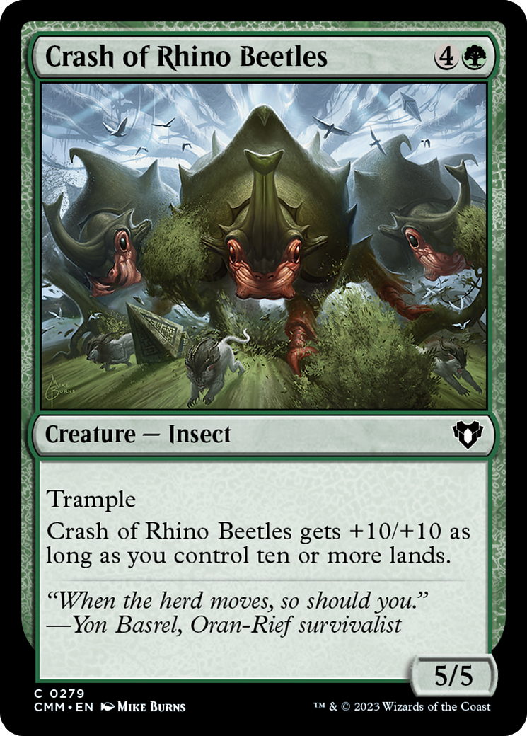 Image of Crash of Rhino Beetles (CMM-279) - Commander Masters Foil