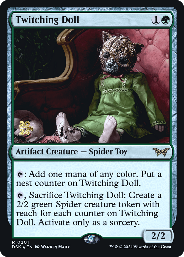Image of Twitching Doll (PRE-201) - Duskmourn: House of Horror Promos Foil