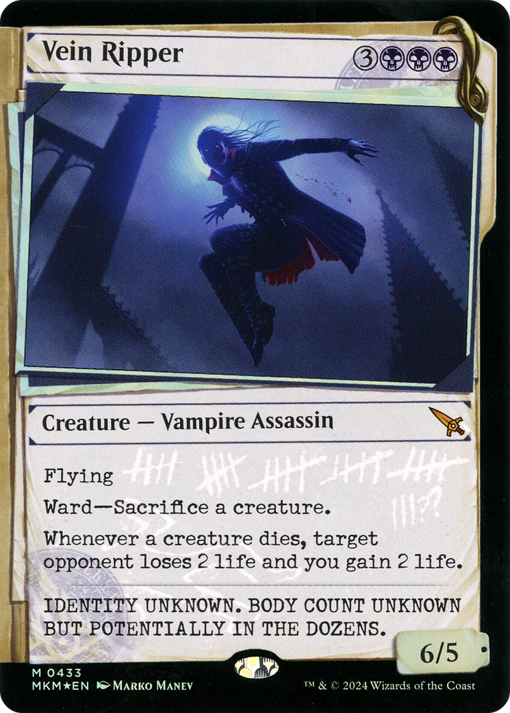 Image of Vein Ripper (Showcase) (Invisible Ink) (MKM-433) - Murders at Karlov Manor: (Showcase) Foil