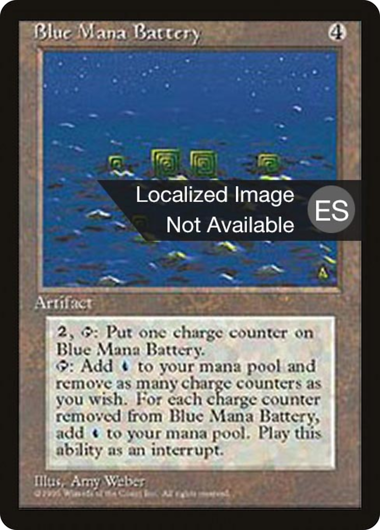 Image of Blue Mana Battery (4BB-) - Fourth Edition Foreign Black Border