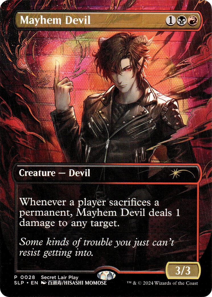 Image of Mayhem Devil (SLP-028) - Secret Lair Showdown (Borderless)