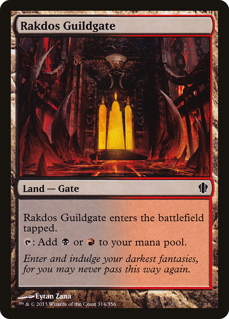 Image of Rakdos Guildgate (C13-314) - Commander 2013