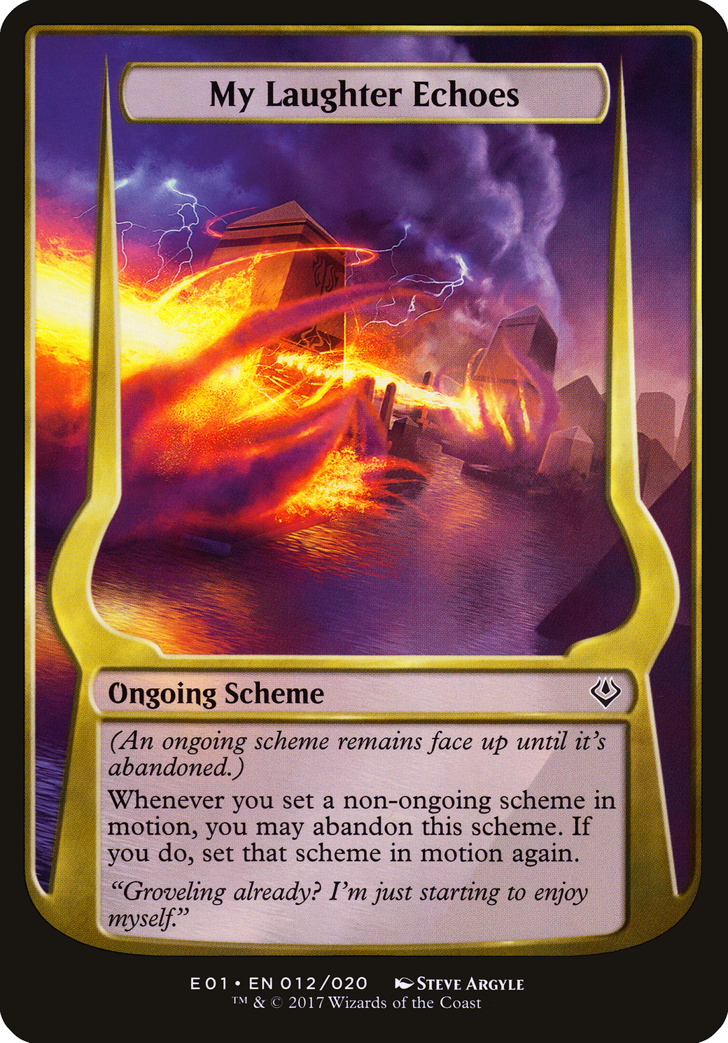 Image of My Laughter Echoes (Archenemy: Nicol Bolas) (OVER-012) - Archenemy: Nicol Bolas Schemes
