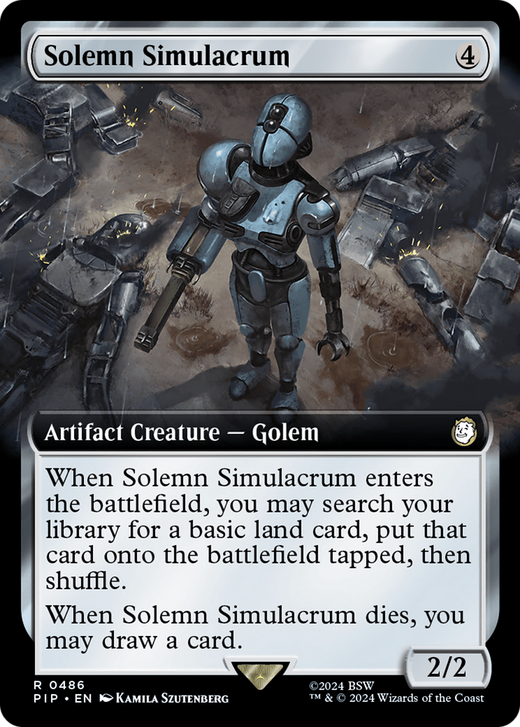 Image of Solemn Simulacrum (Extended Art) (PIP-486) - Fallout: (Extended Art) Foil