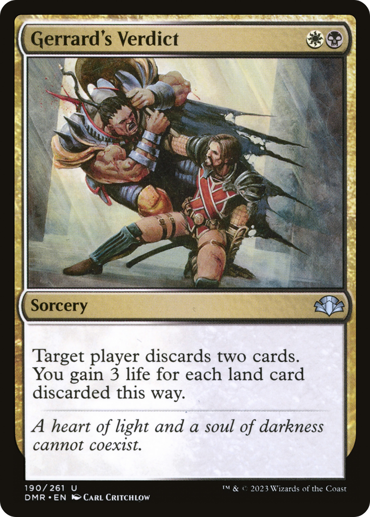 Image of Gerrard's Verdict (DMR-190) - Dominaria Remastered