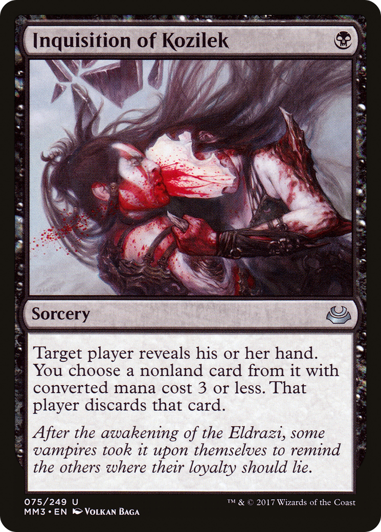 Image of Inquisition of Kozilek (MM3-075) - Modern Masters 2017 Foil