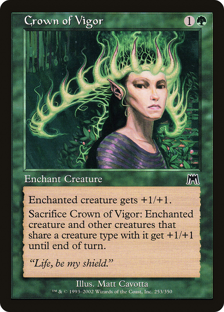 Image of Crown of Vigor (ONS-253) - Onslaught Foil