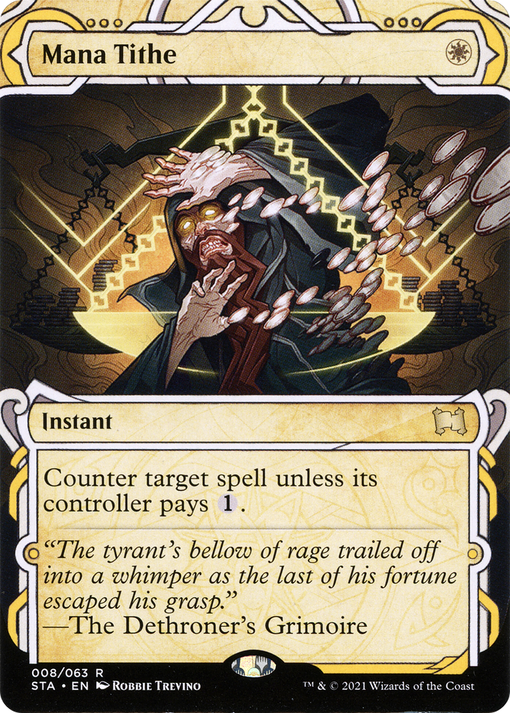 Image of Mana Tithe (STA-008) - Strixhaven Mystical Archive: (Showcase) (Borderless)
