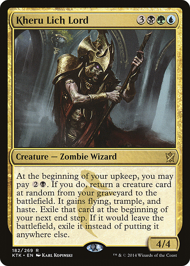 Image of Kheru Lich Lord (KTK-182) - Khans of Tarkir
