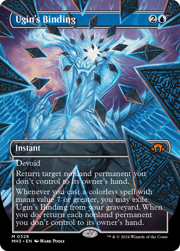 Image of Ugin's Binding (Borderless) (MH3-328) - Modern Horizons 3 (Borderless) Foil