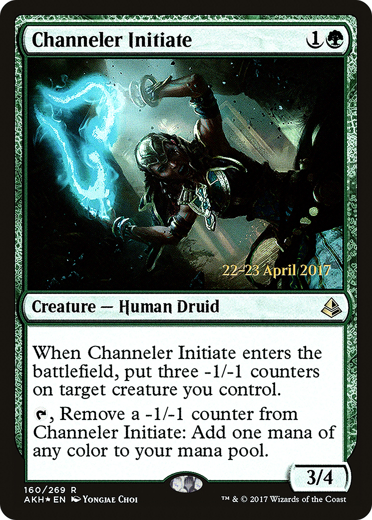 Image of Channeler Initiate (PRE-160) - Amonkhet Promos Foil