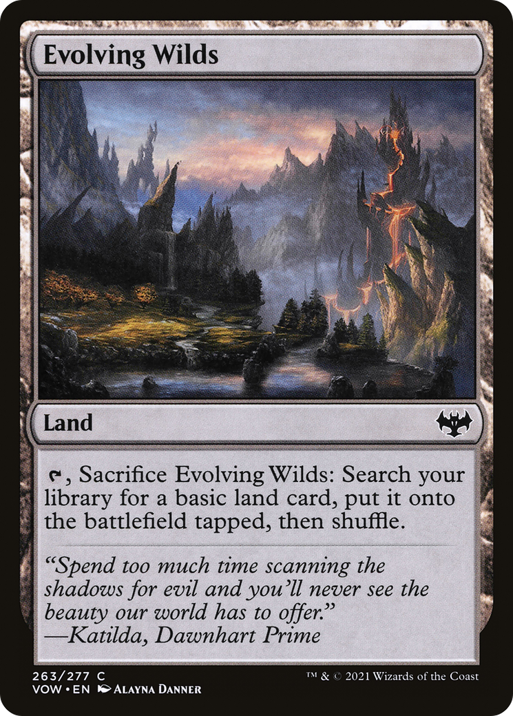 Image of Evolving Wilds (VOW-263) - Innistrad: Crimson Vow Foil