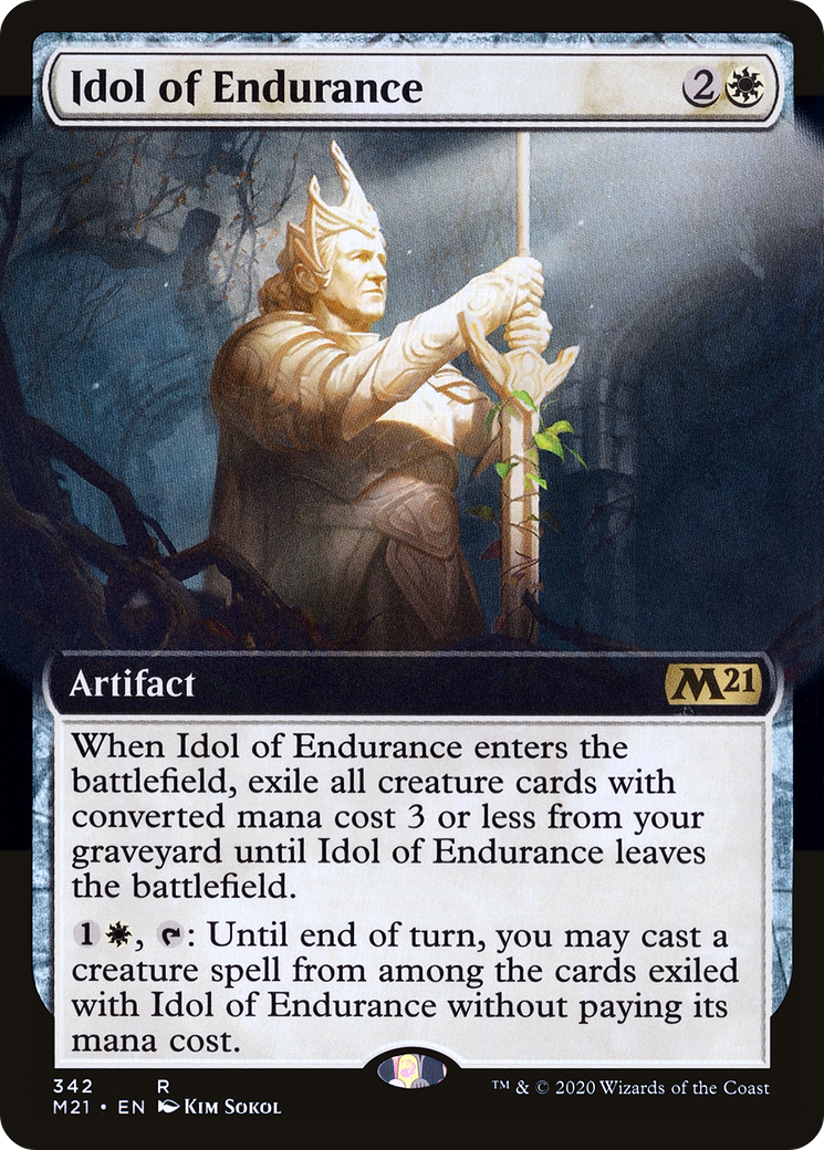 Image of Idol of Endurance (Extended Art) (M21-342) - Core Set 2021: (Extended Art) Foil