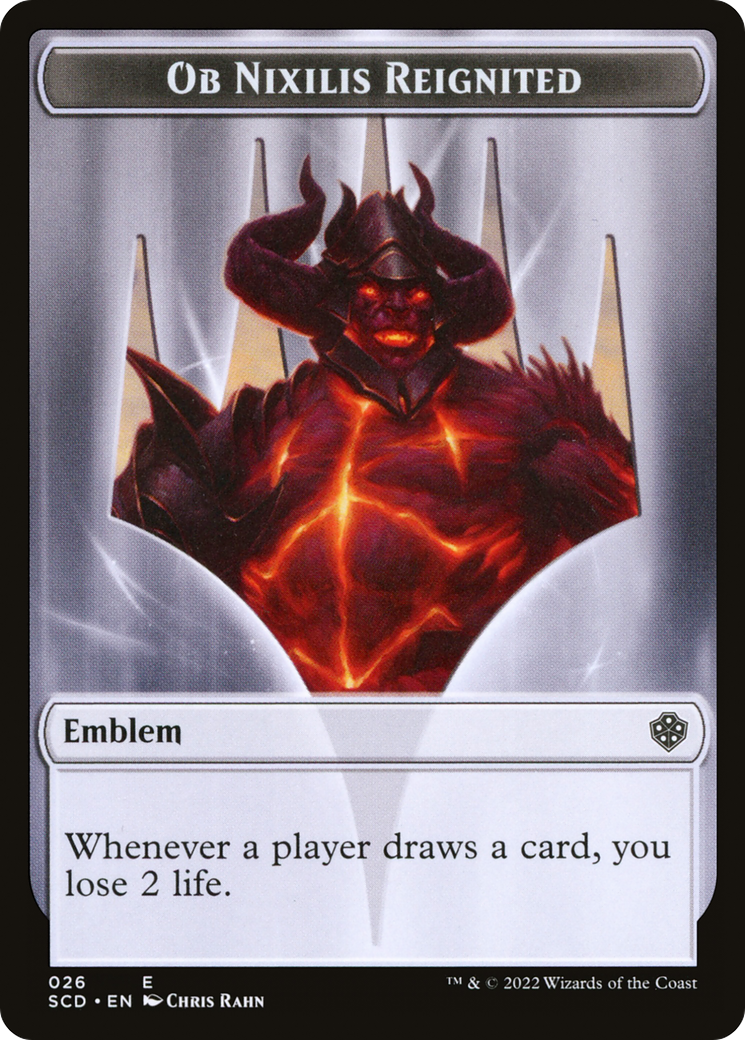 Image of Ob Nixilis Reignited Emblem (TSCD-026) - Starter Commander Deck Tokens Foil