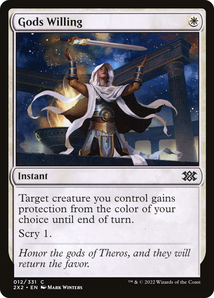 Image of Gods Willing (2X2-012) - Double Masters 2022 Foil