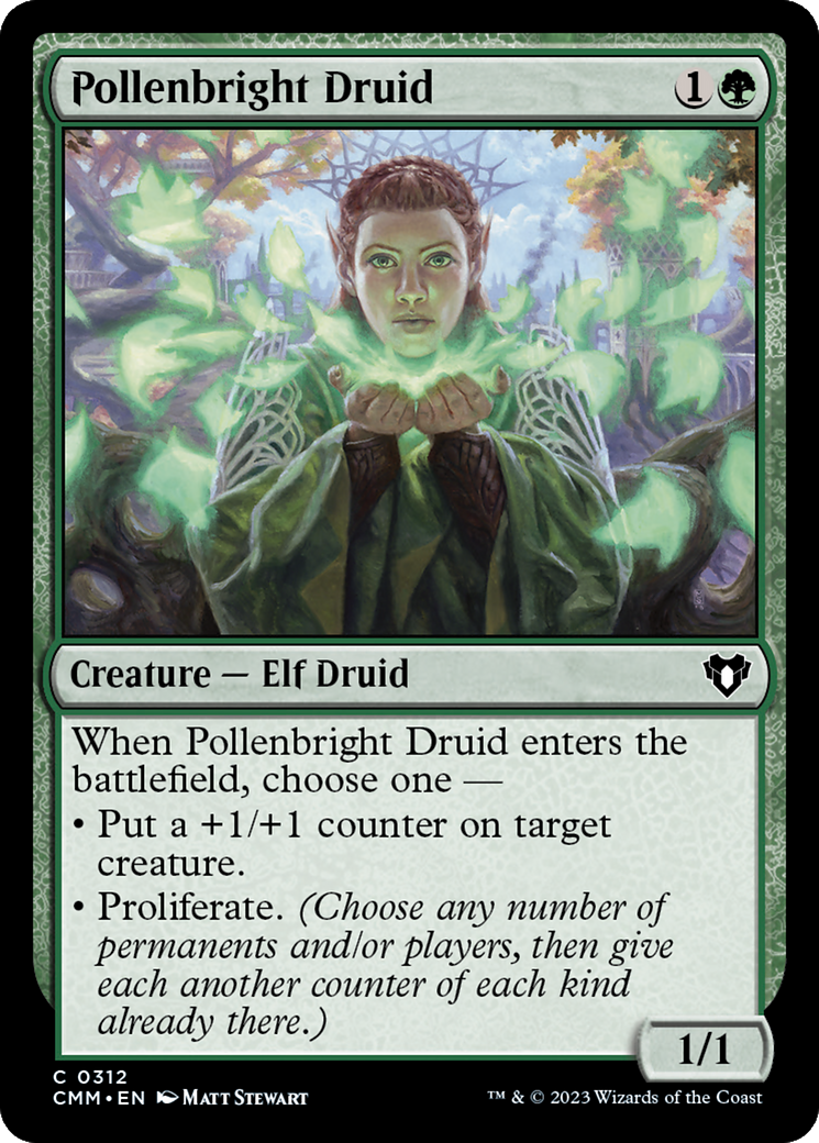 Image of Pollenbright Druid (CMM-312) - Commander Masters Foil