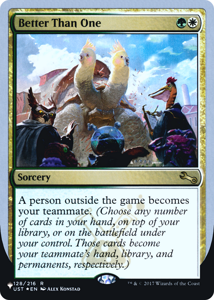 Image of Better Than One (LIST-128/216) - The List (Unfinity Foil Edition) Foil