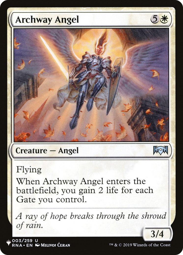 Image of Archway Angel (LIST-RNA-3) - The List