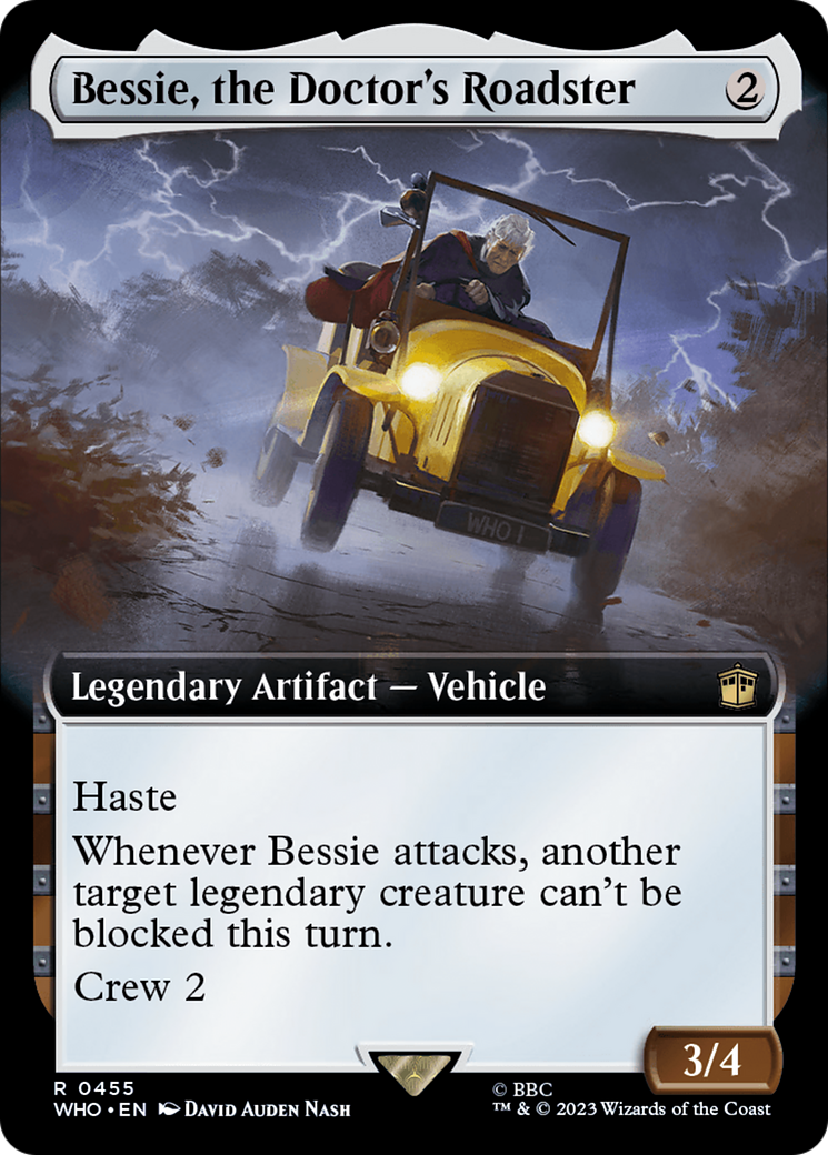 Image of Bessie, the Doctor's Roadster (Extended Art) (WHO-455) - Doctor Who: (Extended Art)