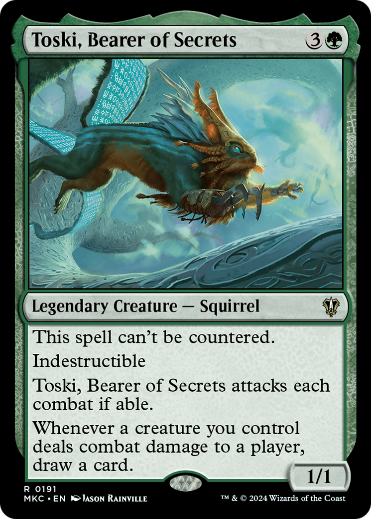 Image of Toski, Bearer of Secrets (MKC-191) - Murders at Karlov Manor Commander