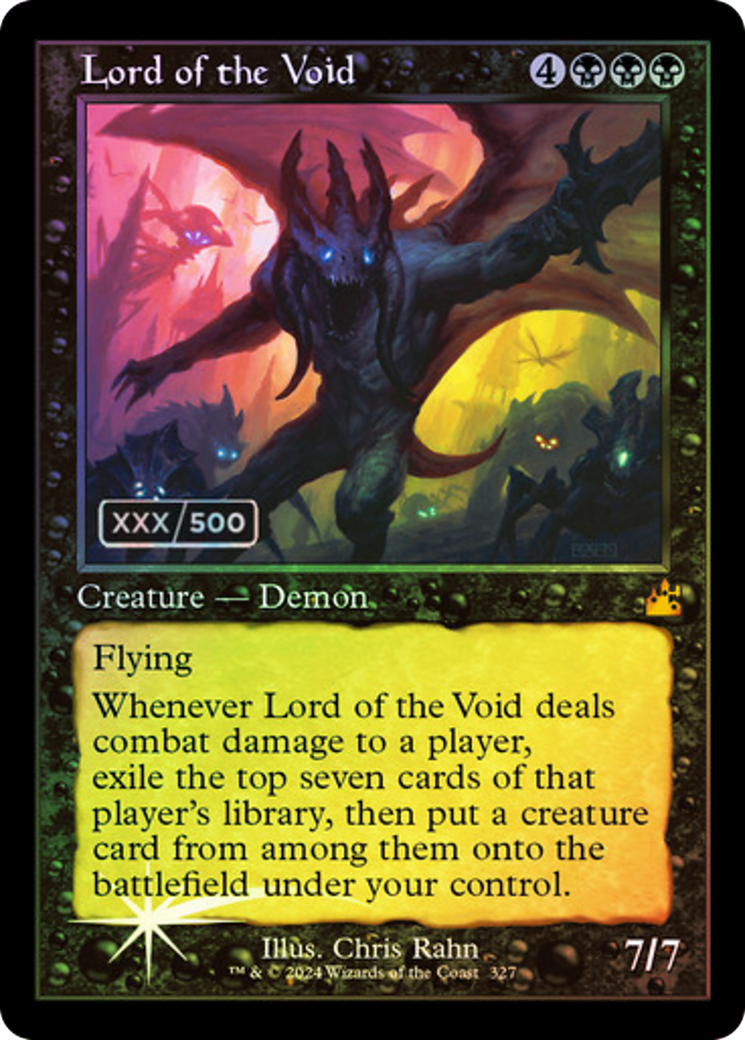 Image of Lord of the Void (Retro Frame) (Serial Numbered) (RVR-327) - Ravnica Remastered Foil