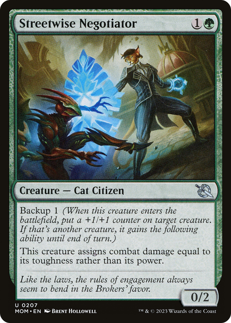 Image of Streetwise Negotiator (MOM-207) - March of the Machine Foil