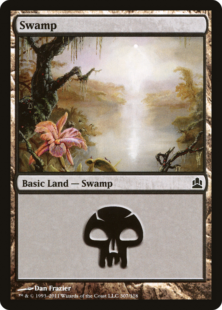 Image of Swamp (307) (CMD-307) - Commander 2011