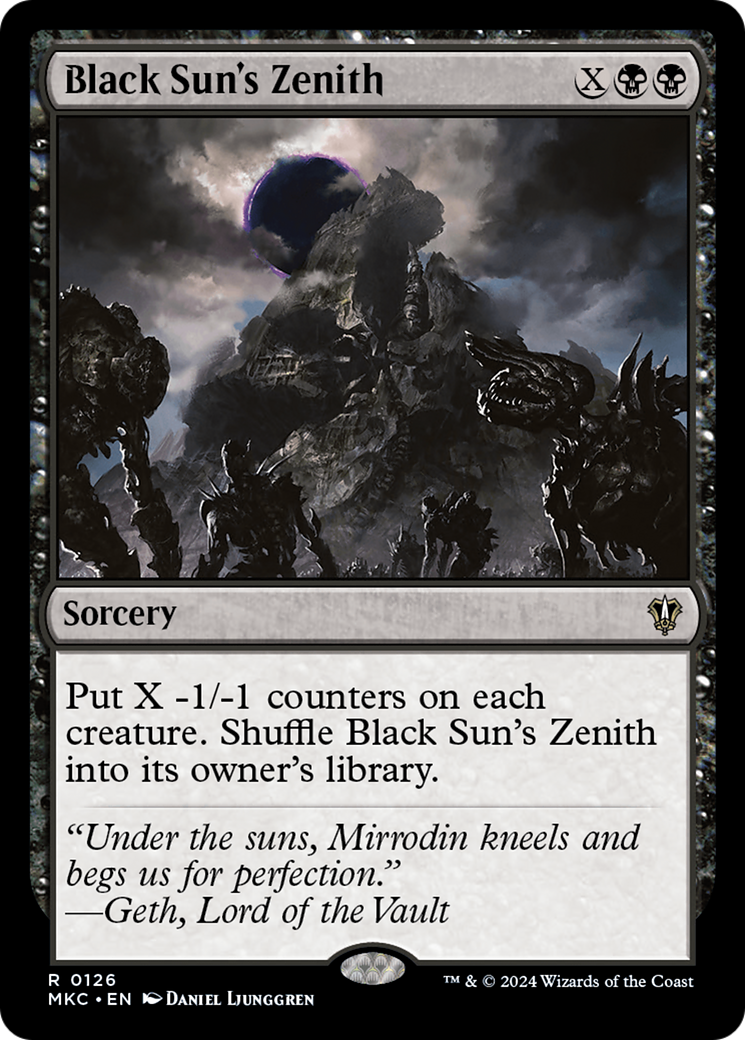 Image of Black Sun's Zenith (MKC-126) - Murders at Karlov Manor Commander