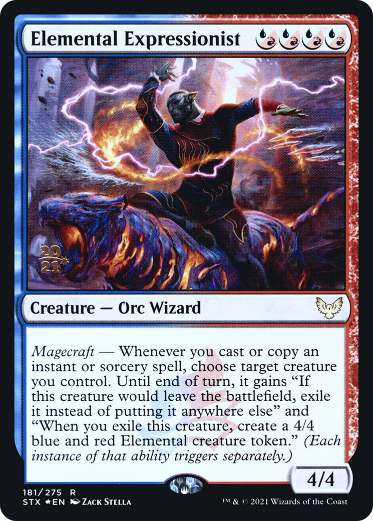 Image of Elemental Expressionist (PRE-181S) - Strixhaven: School of Mages Promos Foil